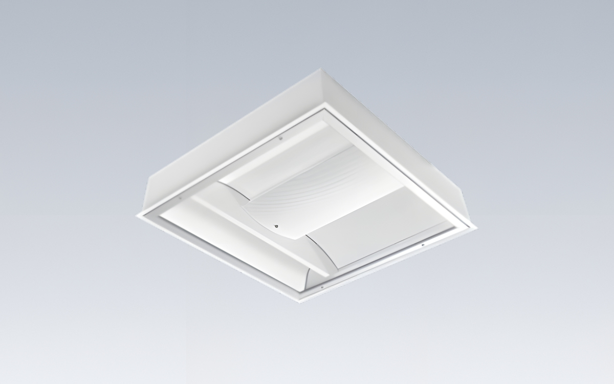 Patient Room LED Troffer Light with Ambient and Reading Functions for Healthcare Ceilings