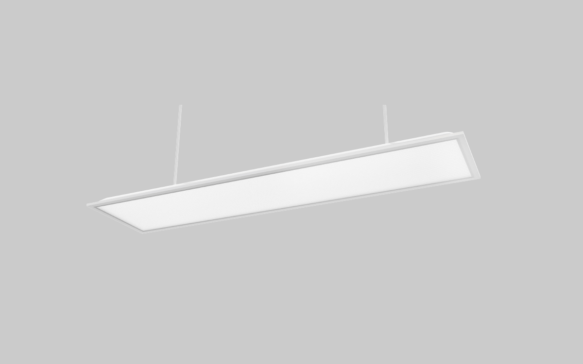 Pendant-Mounted Classroom LED Light with High Luminous Efficacy, Low Flicker, Blue Light Protection