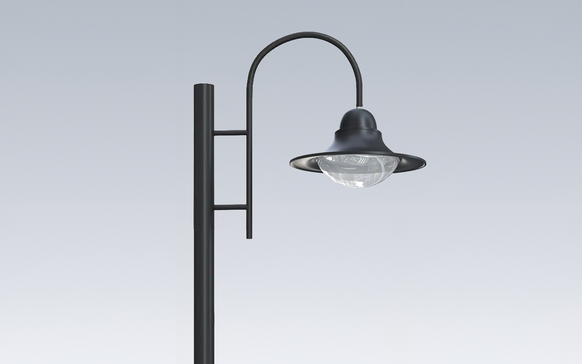 Pendant Street Light with Multiple Lens Options for Urban Roads, Parking Lots, Sidewalks, and Pedestrian Spaces