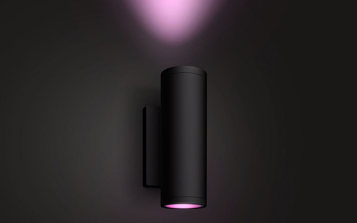 Philips Hue Appear Outdoor Smart Wall Light with Alexa, Google, and Apple HomeKit Support