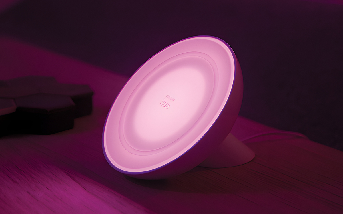 Philips Hue Bloom Smart Table Lamp with Bluetooth and Alexa Compatibility