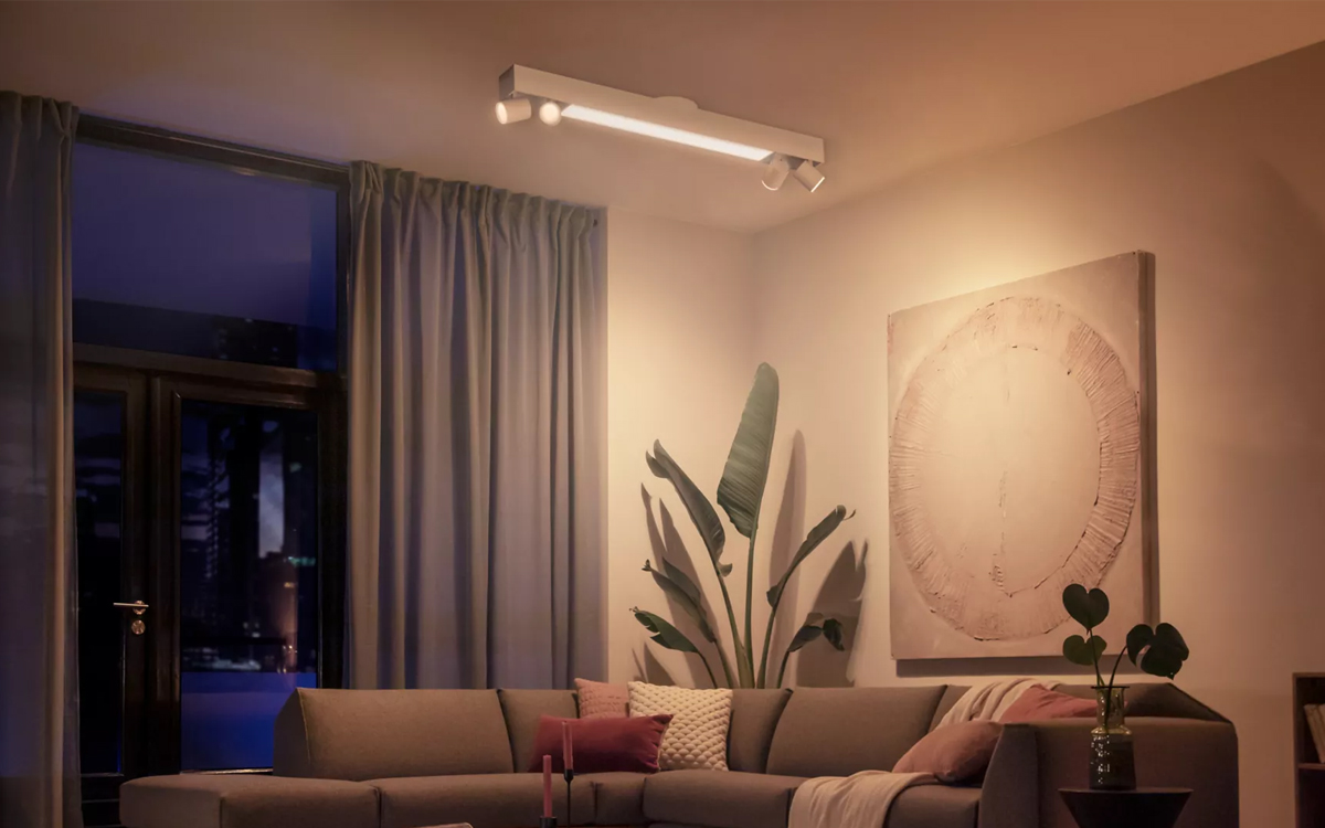 Philips Hue Centris Smart LED Ceiling Fixture with Adjustable Multicolor Spotlights
