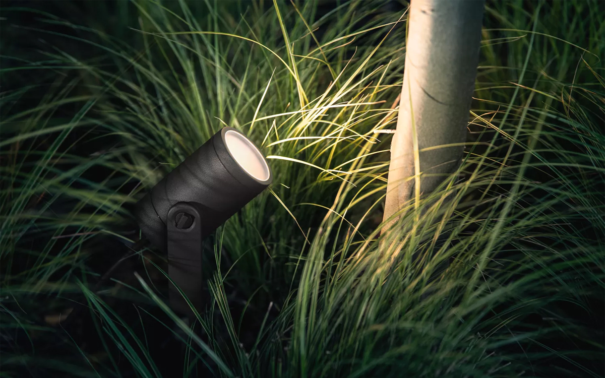 Philips Hue Lily Outdoor Smart Landscape Spot Light for Landscaping and Walkway Lighting