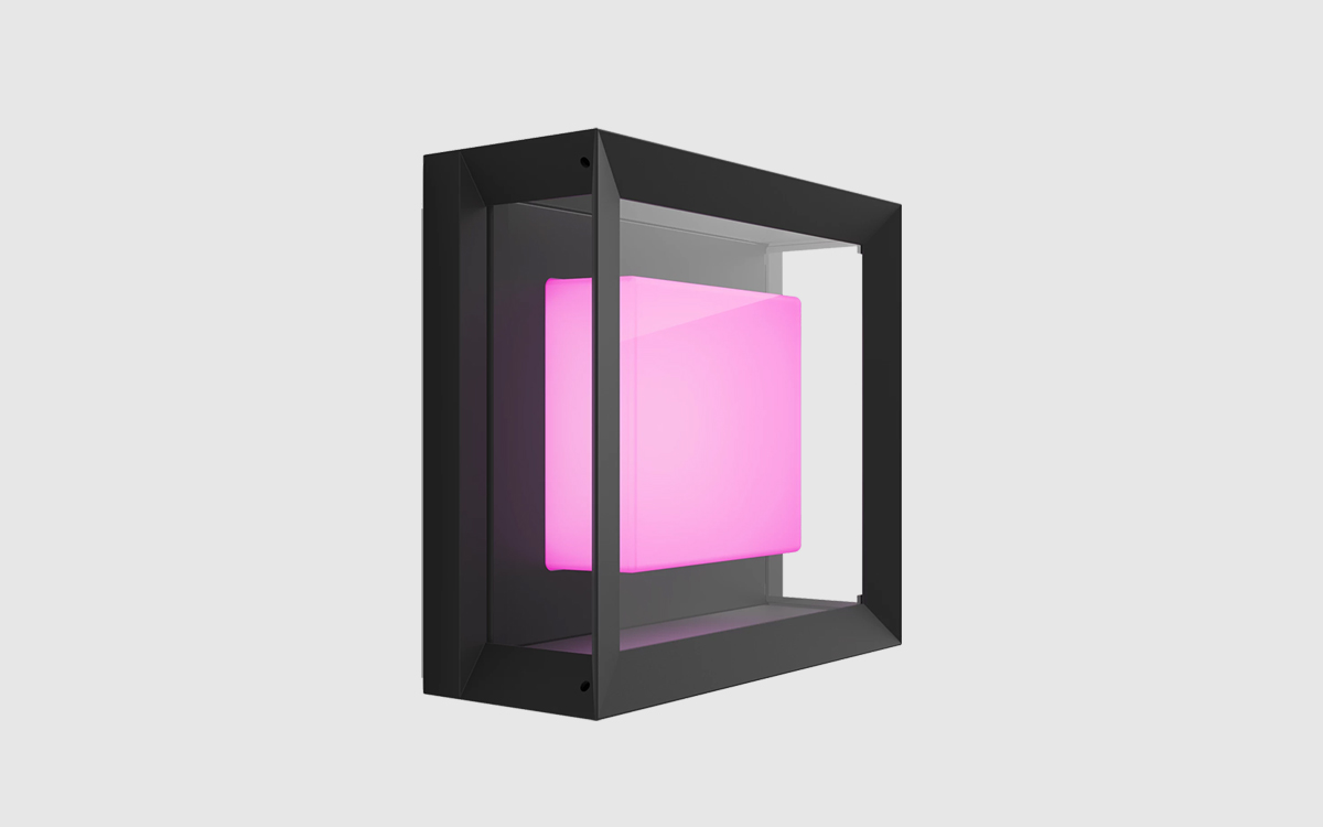 Philips Hue Smart Outdoor Wall Light with Geolocation Triggers and Automation Features