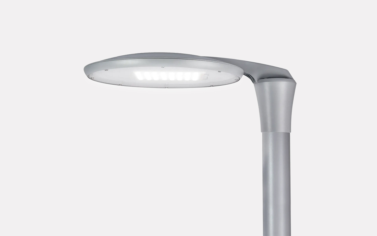 Pole-Top LED Area Floodlight with Dusk-to-Dawn Photocell for Low Maintenance Sites