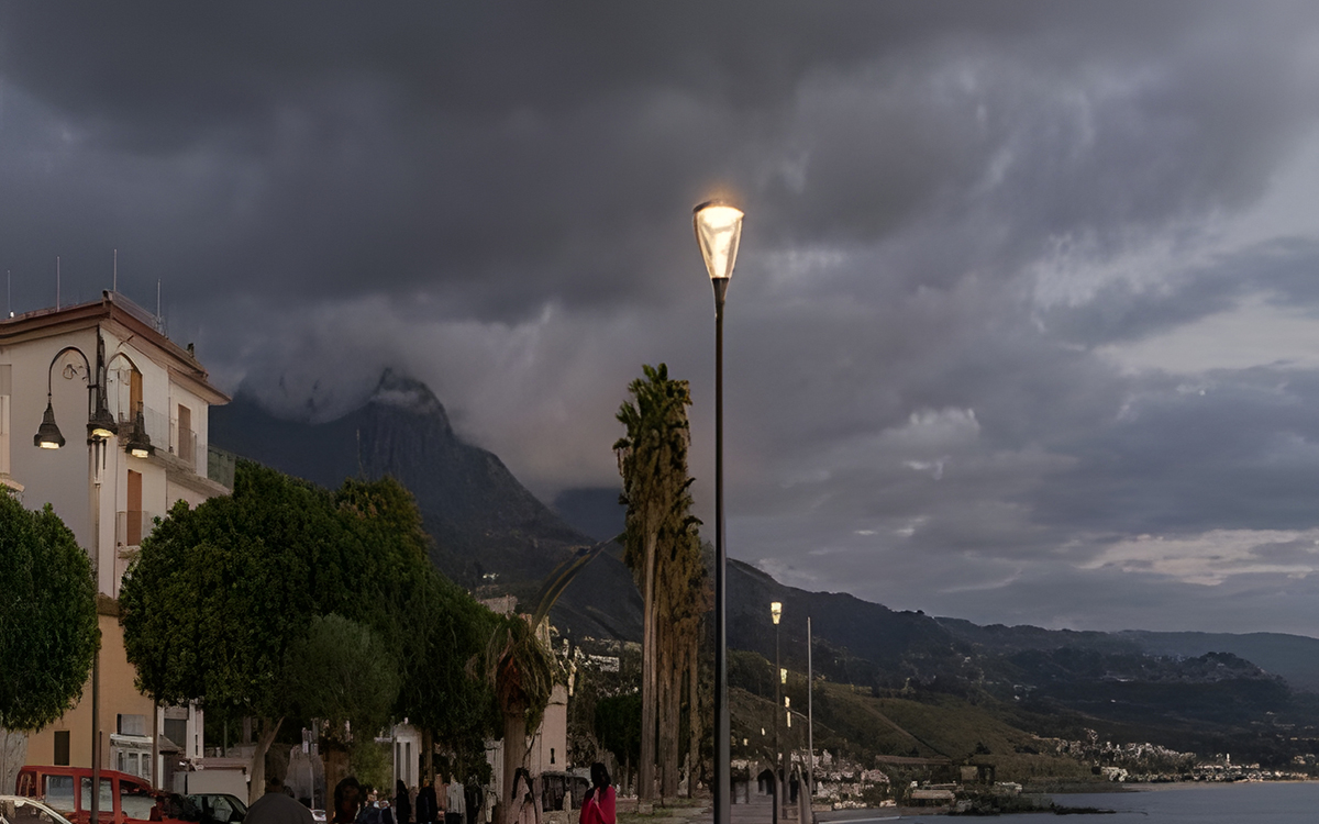 Post Top LED Light with Smart Motion Sensing and Zhaga Standard Interface for Seamless Control Integration
