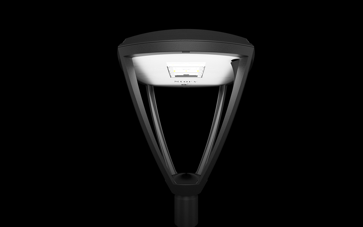 Post Top Light with Wireless Smart Connectivity for Streets, Pathways, and Community Landscapes