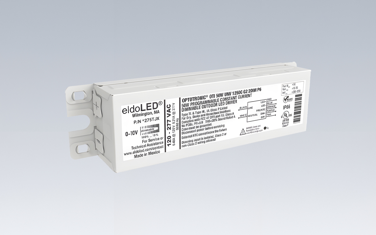 Programmable Constant Current LED Driver for Outdoor and Industrial Lighting with Flicker-Safe Dimming and AUX Power Support