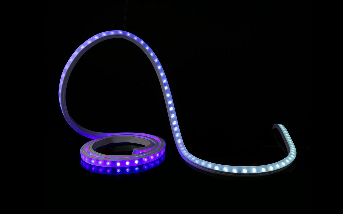 Programmable RGB+6500K Dual Bend LED Strip Light for Dynamic Cove Wash Applications