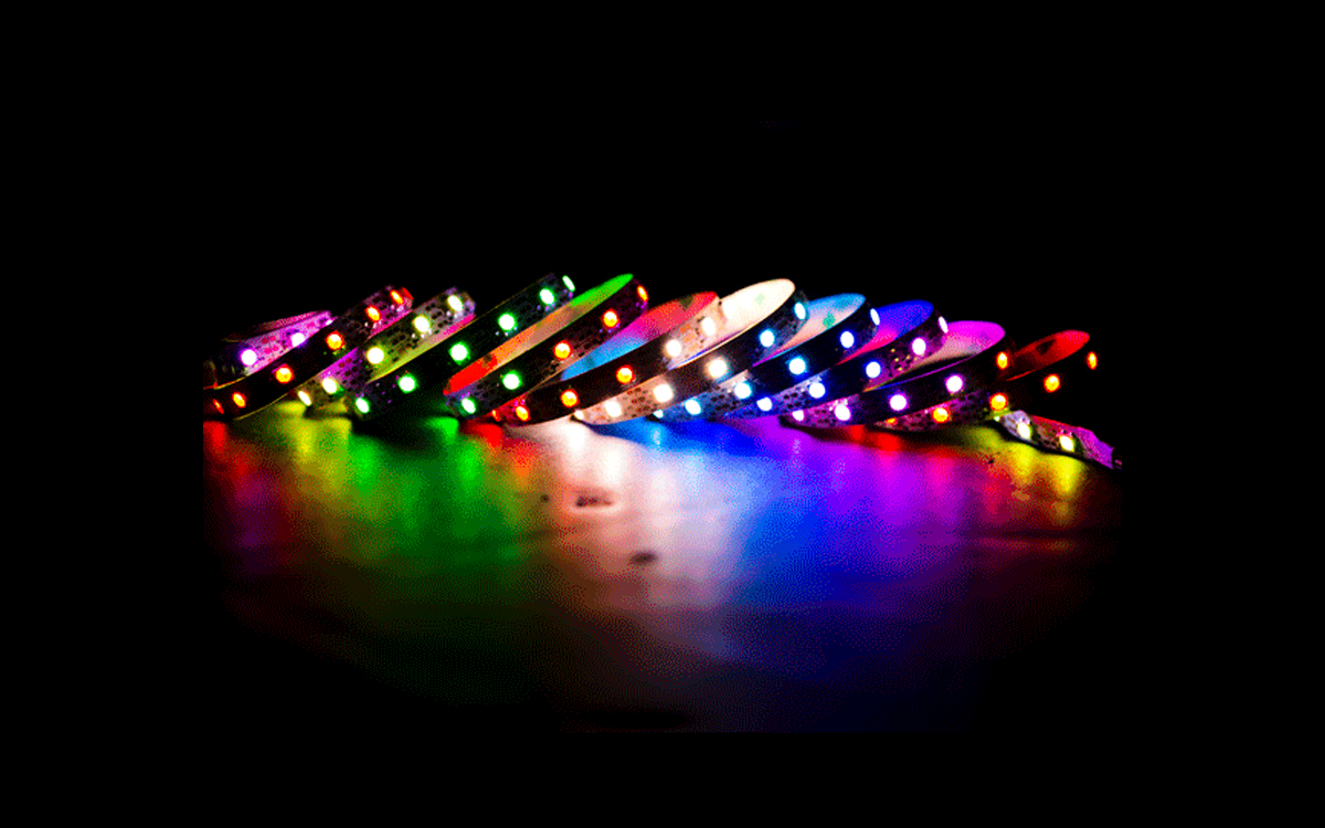Programmable RGBWW LED Pixel Strip Light with DMX512 V2 PixelControl Decoderfor