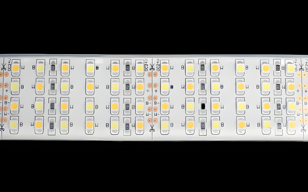 Quad Row Tunable White LED Strip Light for Outdoor Façade, Landscape, and Architectural Lighting Projects