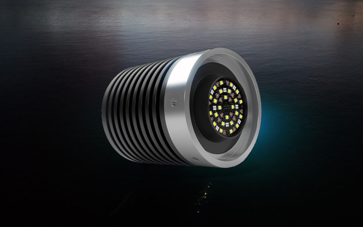Quick-Install Retrofit LED Underwater Light with Wireless, DMX, and Touchscreen Control Options