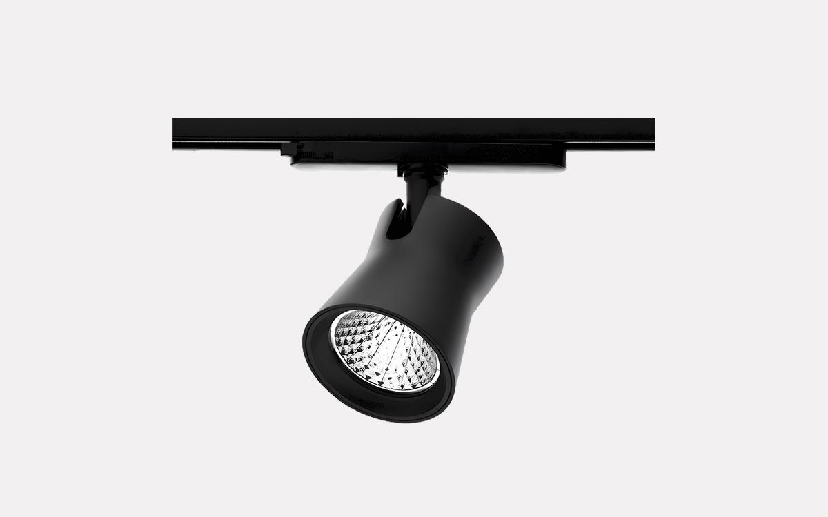 rack-Mounted LED Spotlight with High CRI Ra 90 and DALI Dimming Option