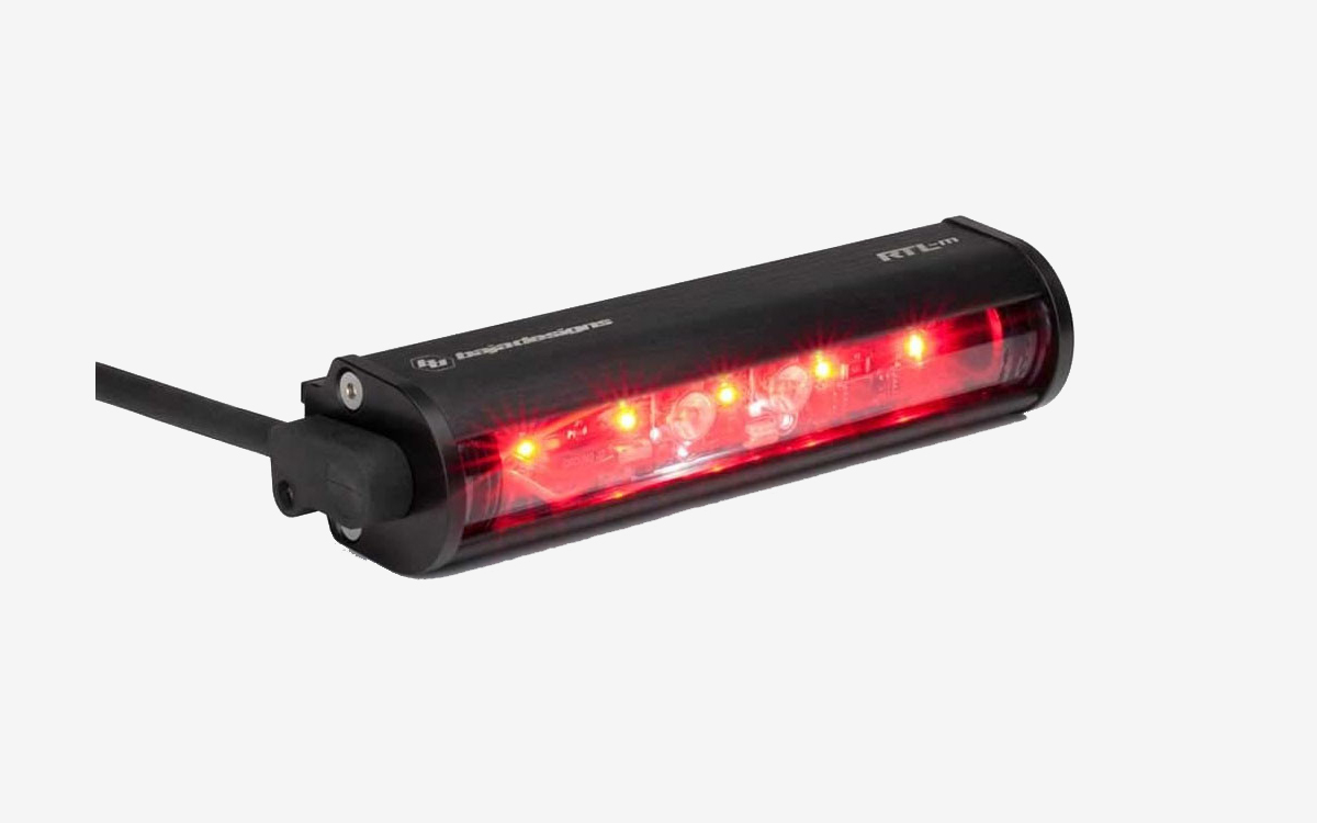 Rear LED Tail Light Bar with Integrated Plate Light for UTVs, ATVs, and Motorcycles