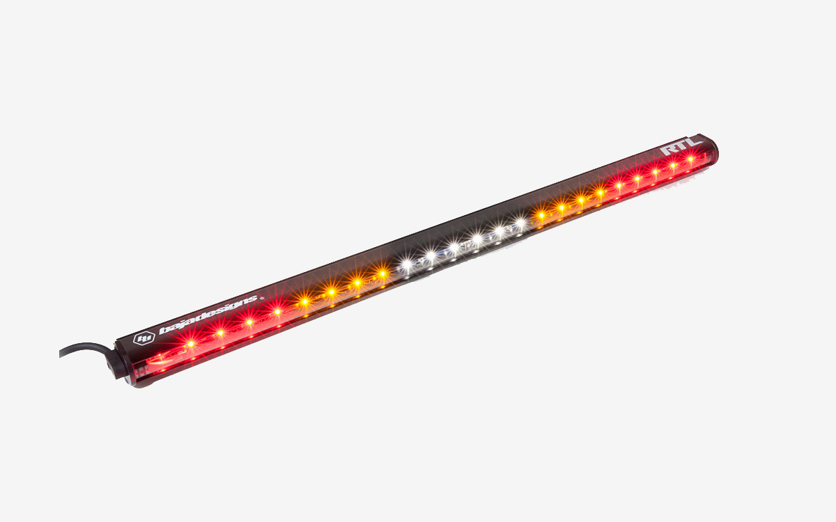 Rear Tail Light with Amber Turn Signals and White Utility Light
