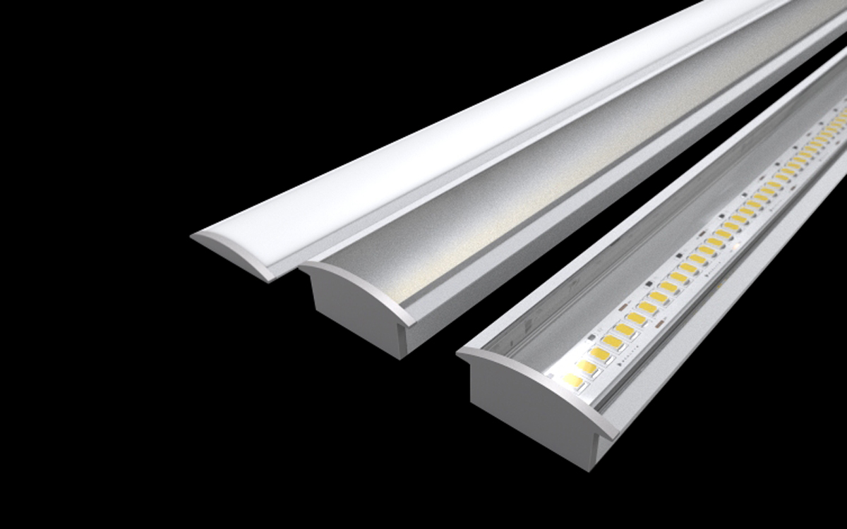 Recessed Aluminum LED Channel for Integrated Lighting in Drywall, Ceilings, and Wall Installations