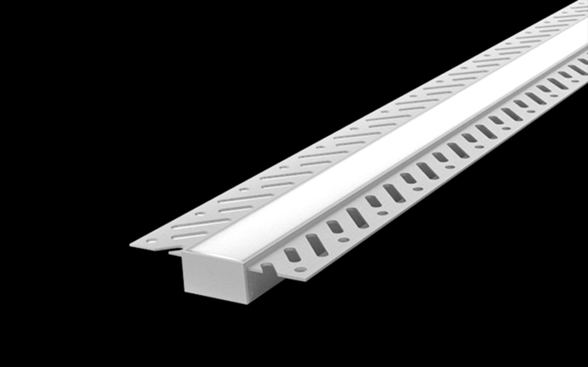 Recessed LED Aluminum Profile for Concealed Linear Lighting in Drywall and Ceiling Applications