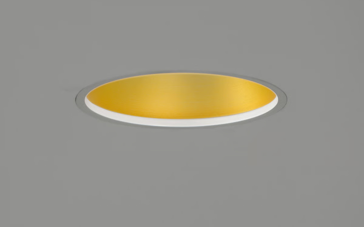 Recessed LED Ceiling Downlight with Pure Anodized Aluminium Reflector and External Power Supply