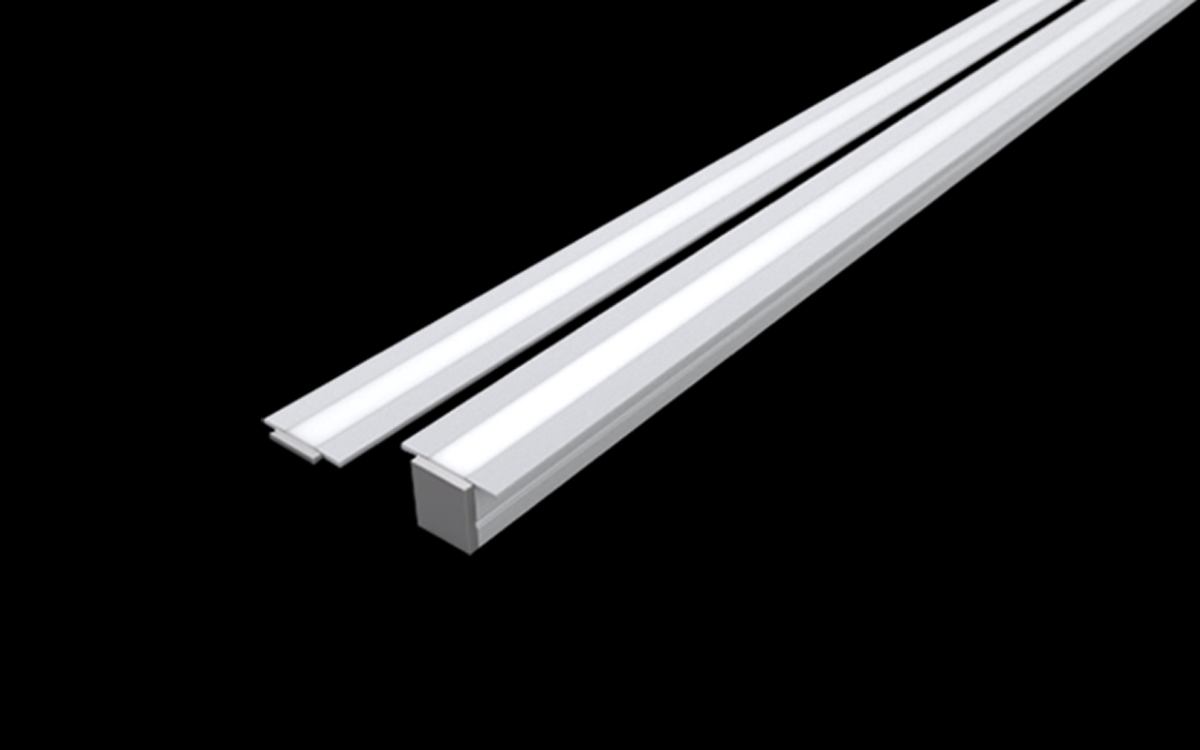Recessed LED Channel for Interior Drywall and Ceiling Lighting Applications