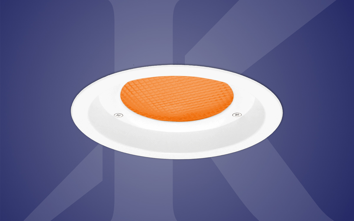 Recessed LED Downlight with No Light Below 560nm for Turtle-Sensitive Covered Exterior Locations