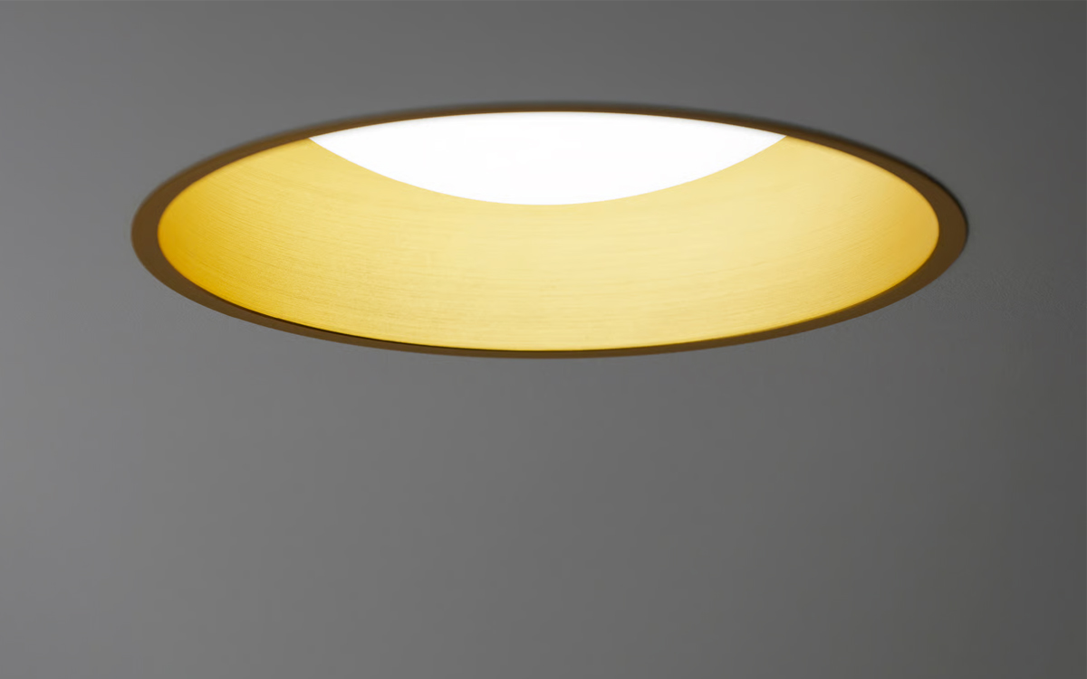 Recessed LED Downlight with Translucent Synthetic Covers for Soft and Pleasant Ambient Light