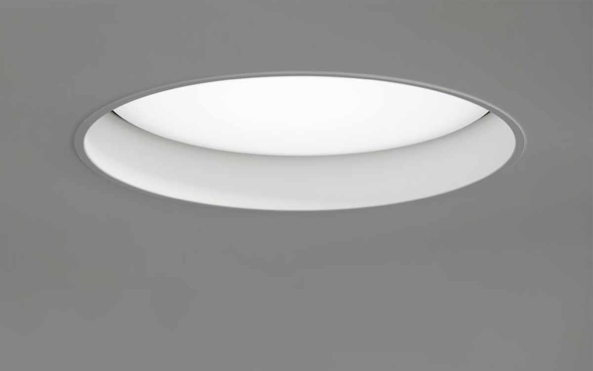 Recessed LED Downlight with Translucent Synthetic Covers for Soft Diffused Light