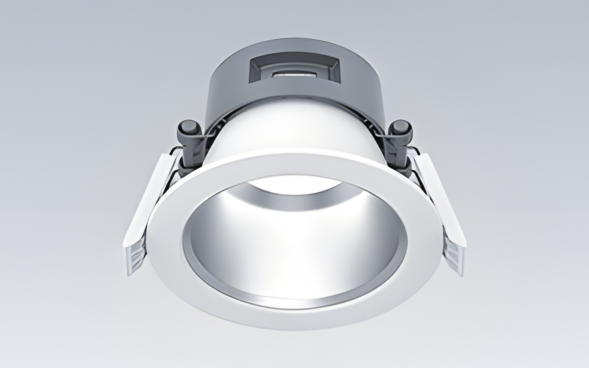 Recessed LED Downlight with UGR19 Compliance and Variable Colour Temperature from 2700K to 6500K