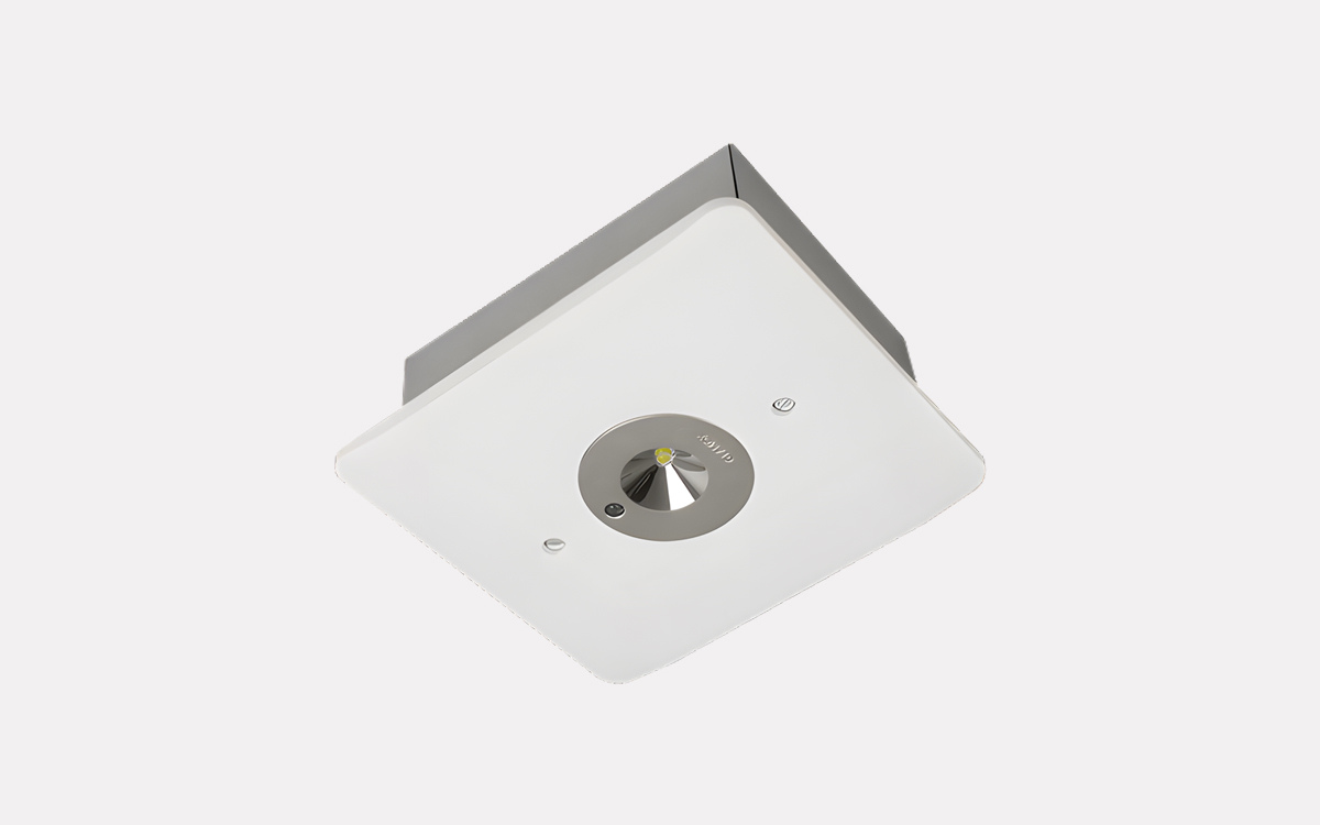 Recessed LED Emergency Light with Integrated Battery Backup for Marine Applications