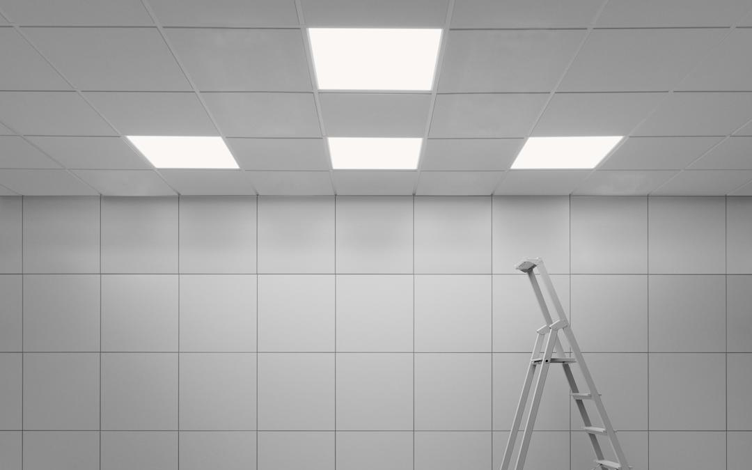 Recessed LED Panel Light with Microprismatic Diffuser for Optimal Visual Comfort