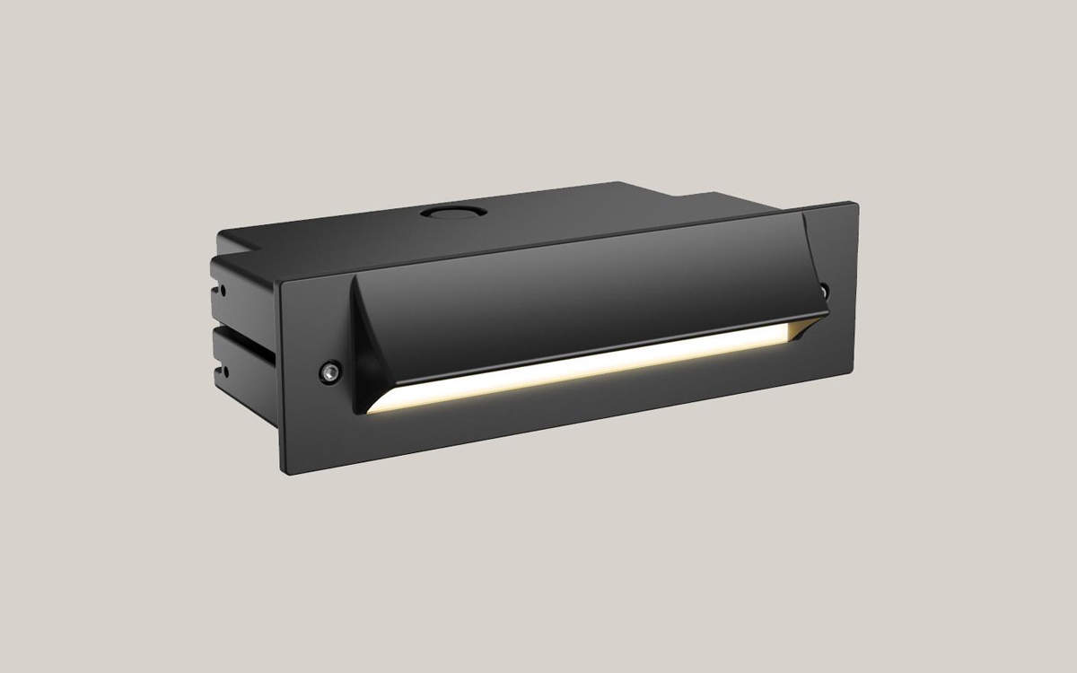 Recessed Line Voltage LED Wall Light with Floor Graze and Wash Optics