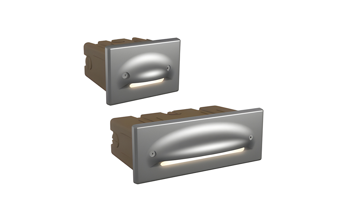 Recessed Outdoor LED Step Light - Wall-Mounted Downlight for Wet Location Pathway and Stair Lighting