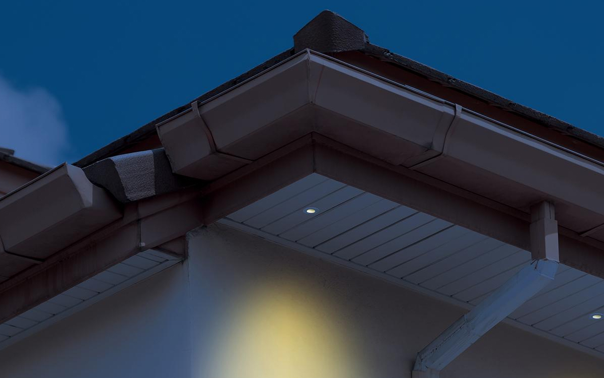 Recessed Soffit LED Downlight with Marine-Grade Aluminum Housing and Low-Glare Optics