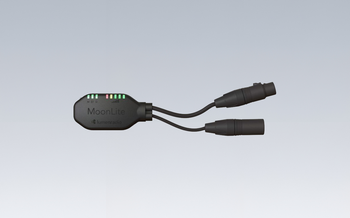 Rechargeable Wireless DMX/RDM Transceiver with Bluetooth Connectivity for Portable Lighting Control Applications