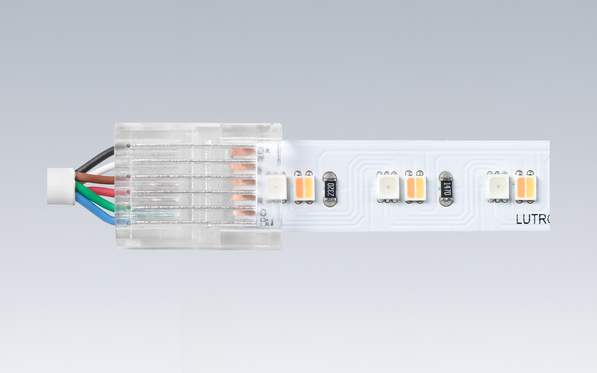 RGB and Tunable White LED Tape Light with Integrated Lutron HomeWorks and RadioRA 3 Smart Control Compatibility