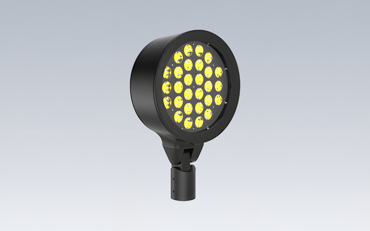 RGB LED Floodlight for Landscape and Façade Lighting with Full DMX/RDM Control and Addressability