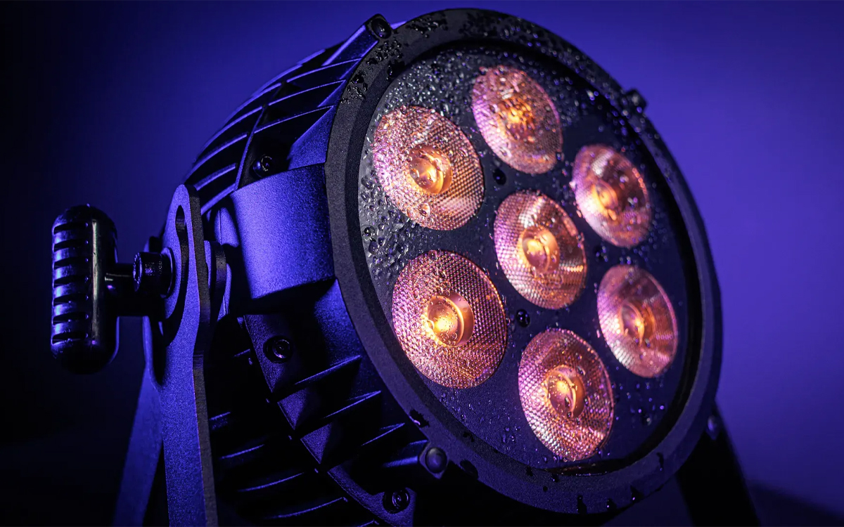 RGBALC LED Par Can Light with Wireless CRMX, Auto Programs, Color Presets, and Outdoor IP65 Rating