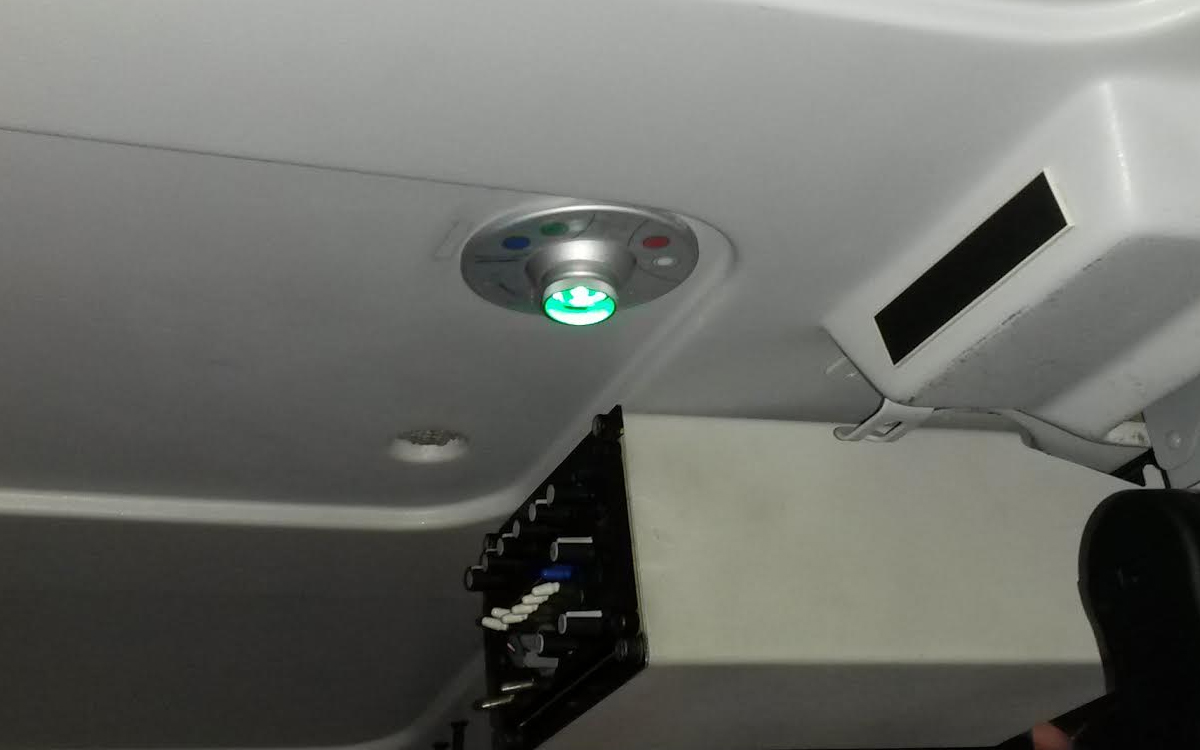 RGBW Cockpit Light with Night Vision Green LED for Aircraft and Helicopter Cabins