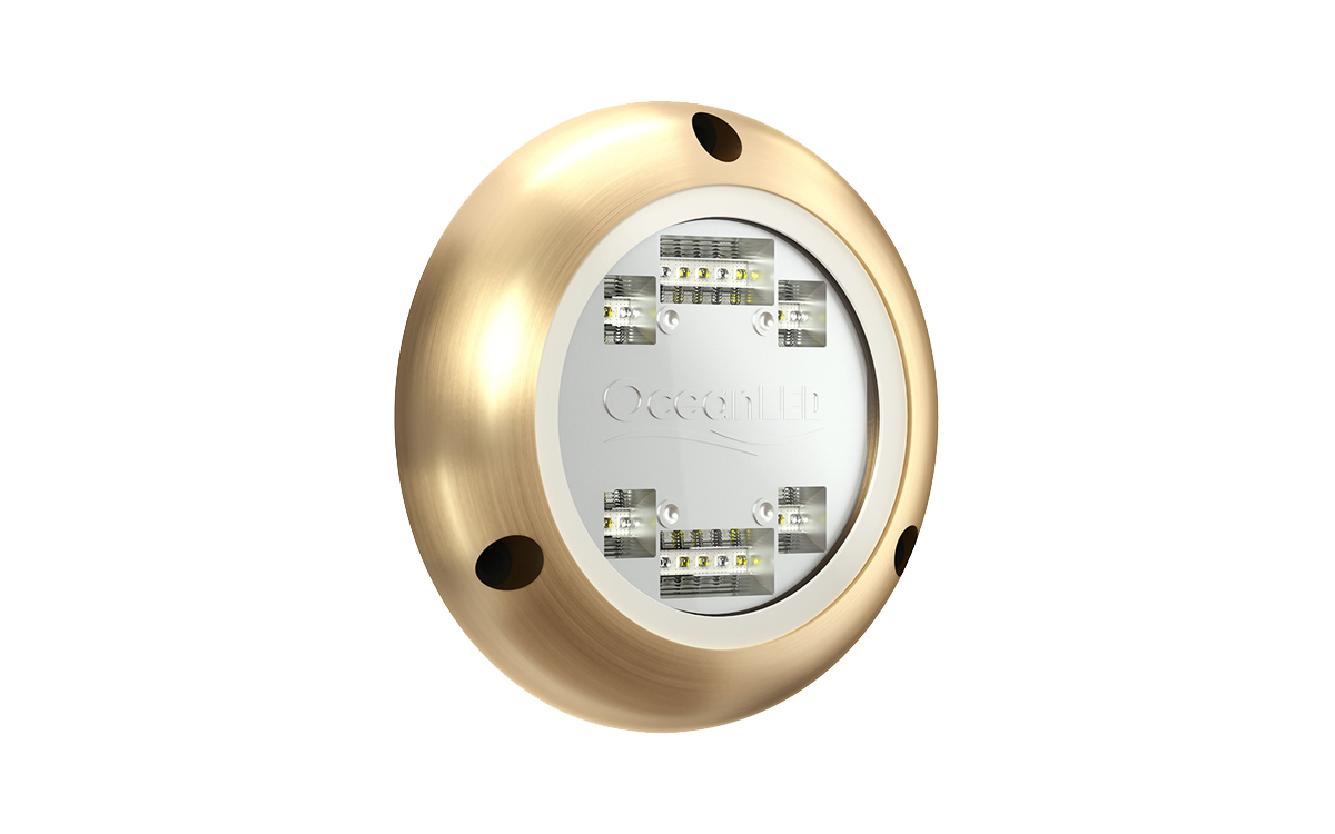 RGBW Full-Color Underwater LED Transom Light for Fishing and Wake Boats