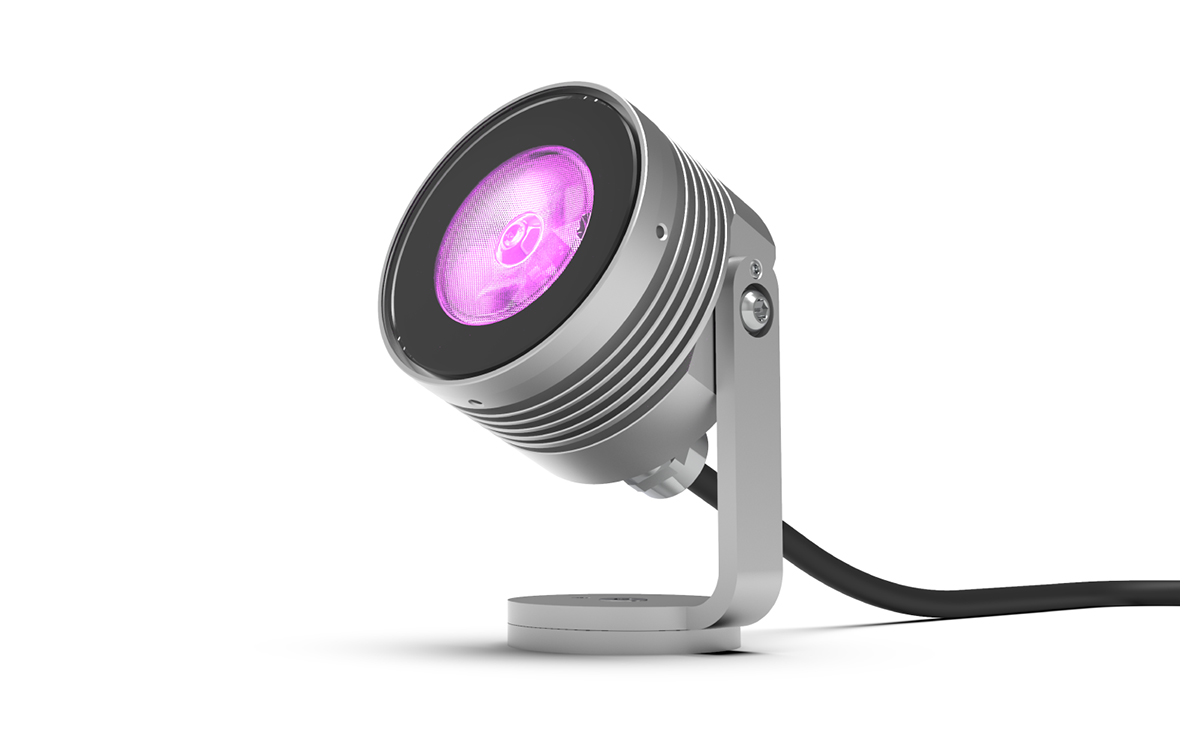 RGBW Low-Voltage Outdoor Architectural LED Spotlight for Color Changing Façade, Landscape, and Architectural Lighting