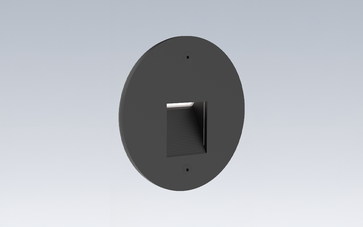 Round Faceplate LED Step Light for Residential and Commercial Outdoor Pathways