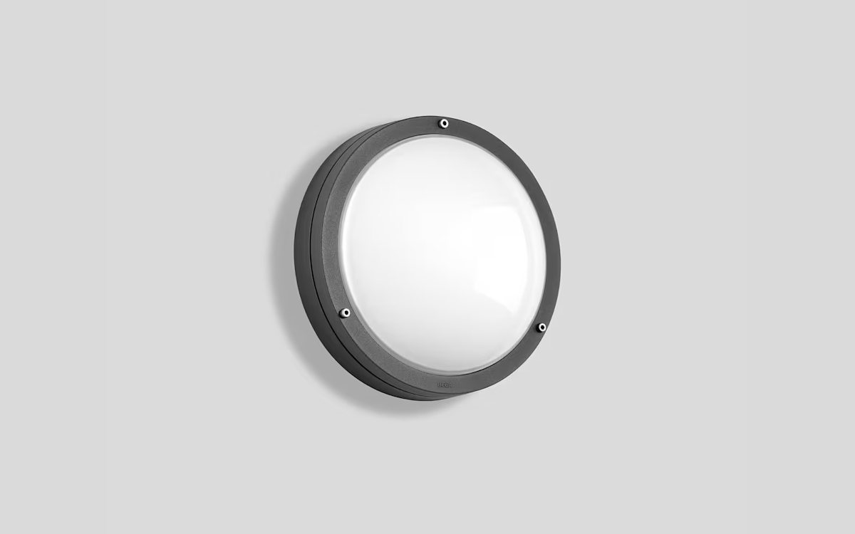 Round LED Bulkhead Light with Impact-Resistant BEGA NeoGlass Cover