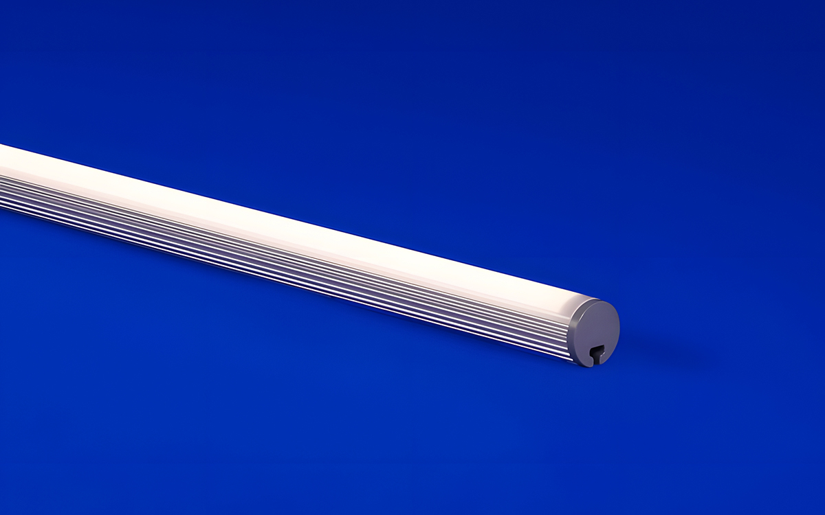 Round Surface Mount Linear LED Fixture with Rotatable Tubular Design for Indoor and Outdoor Use