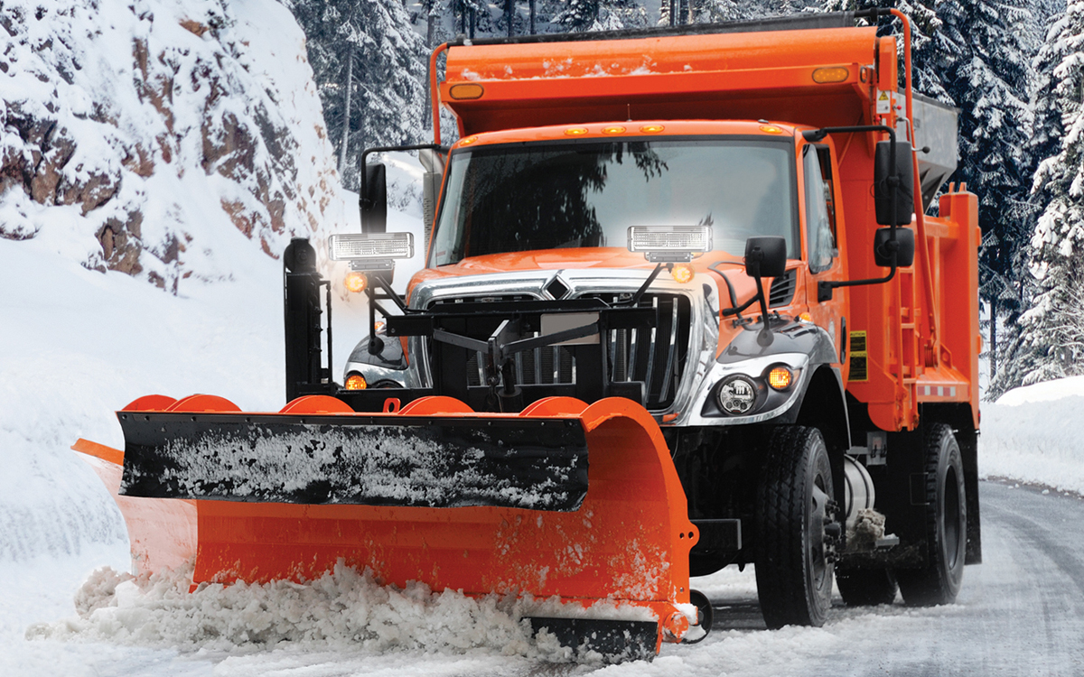 Round Truck LED Headlights with Integrated Daytime Running Light and Turn Signal
