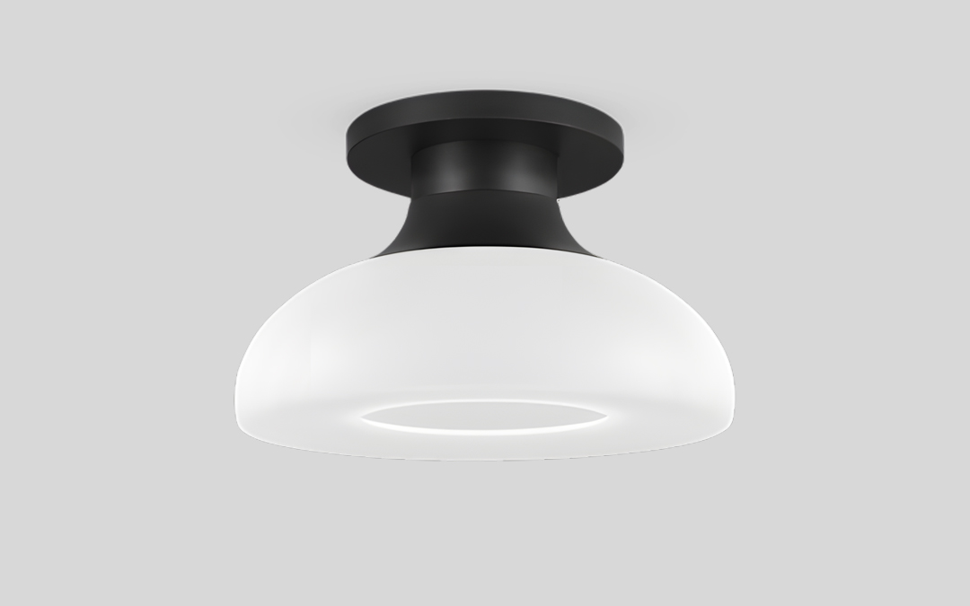Semi-Flush Mount LED Ceiling Light with DALI Driver for Smooth Dimming