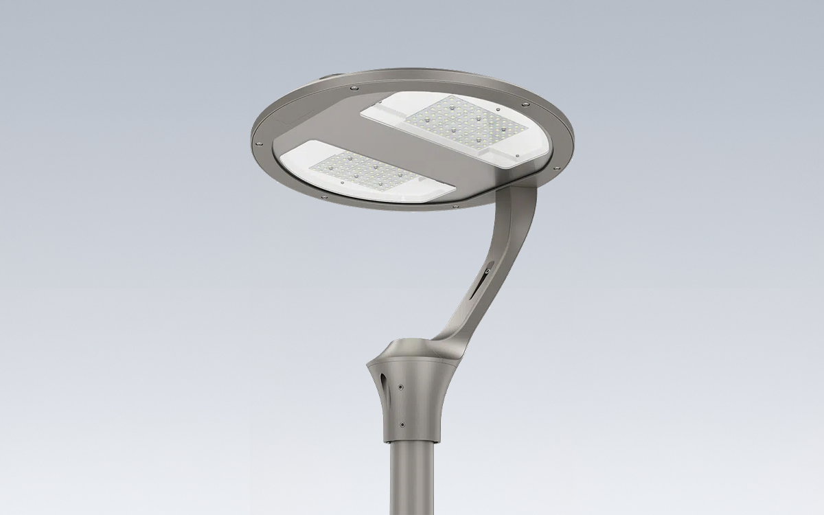 Single and Double Arm Post Top LED Light for Public Parks, City Squares, and Pedestrian-Friendly Environments