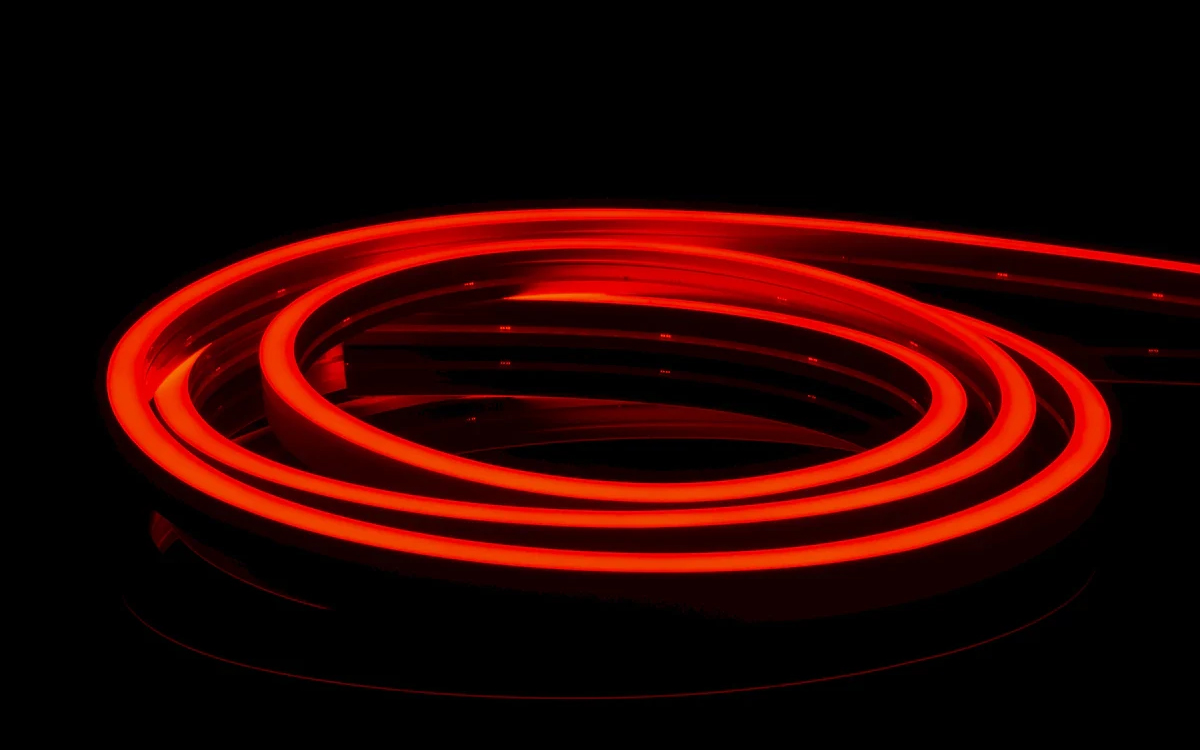 Single Color LED Neon Flexible Strip Lighting for Indoor and Outdoor Architectural Applications