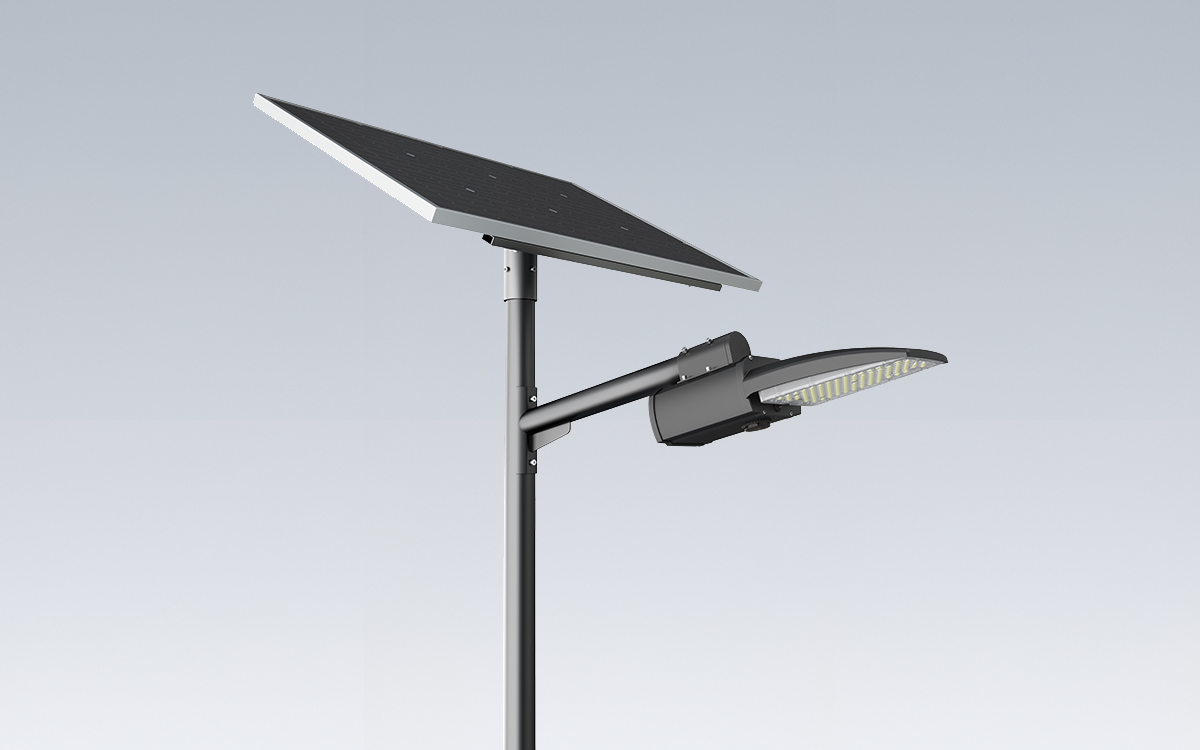 Smart All-in-Two Solar LED Street Light with MPPT Intelligent Controller, Wireless 2.4G Remote Control, Deep-Cycle Lithium Battery