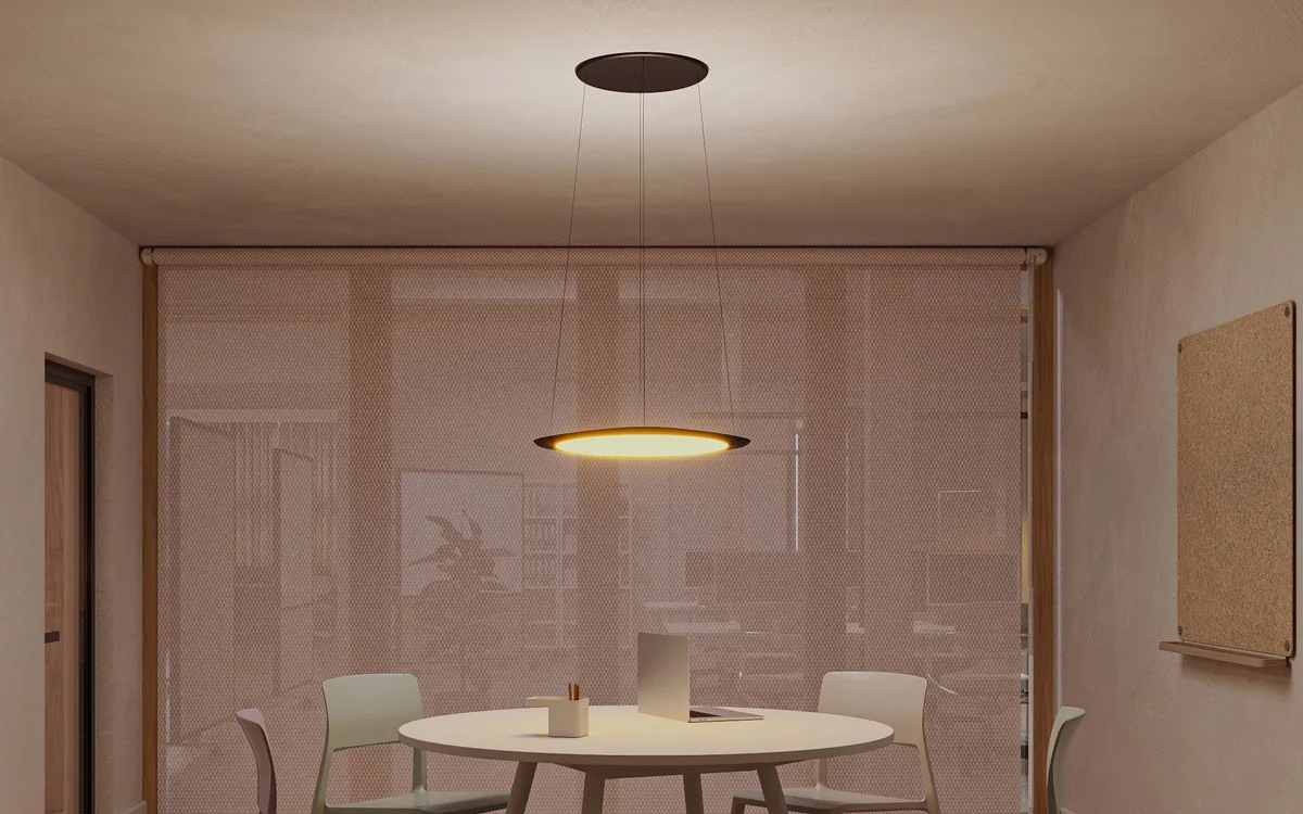 Smart Architectural Pendant Light with Circadian Lighting and Color Temperature Control