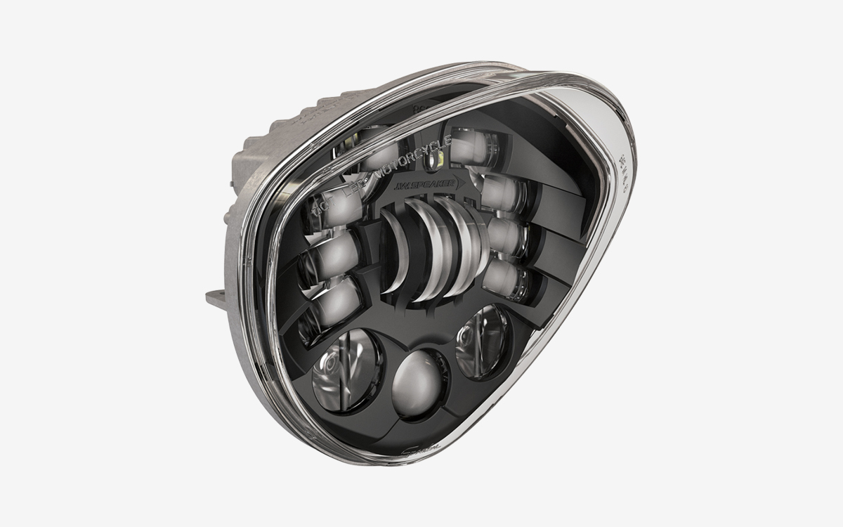 Smart LED Motorcycle Headlight with Adaptive Beam Pattern and High Beam Boost