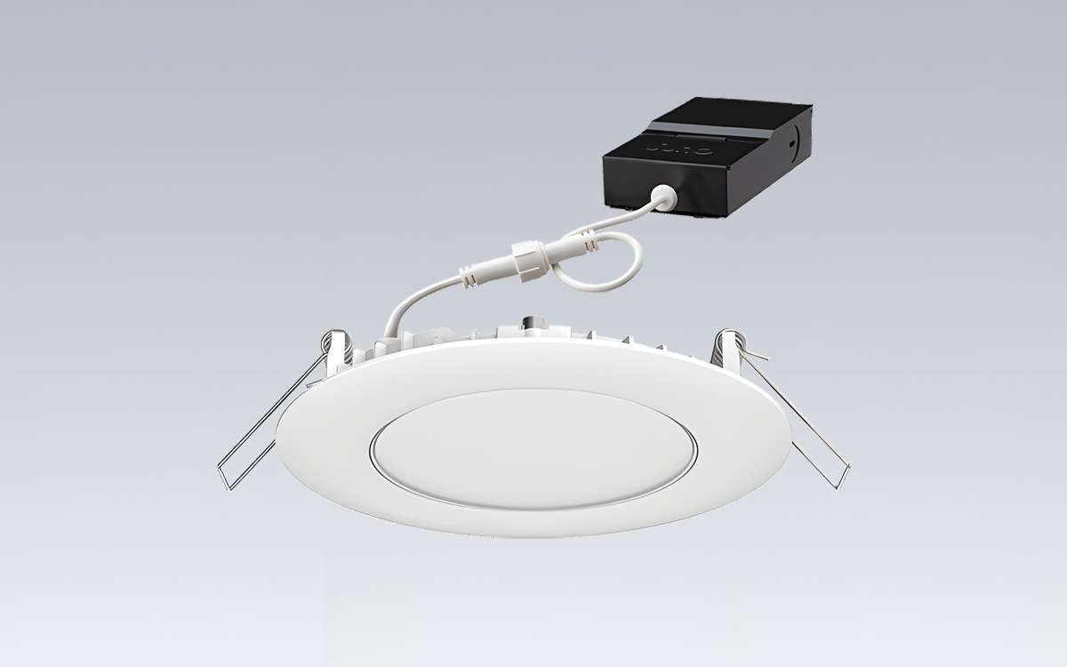 Smart Tunable White Slim LED Downlight with Bluetooth and Zigbee Connectivity for Voice Commands through Alexa and Google Assistant Apps
